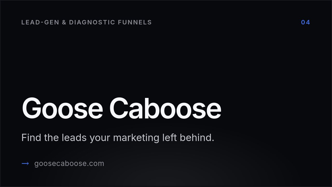 Goose Caboose homepage