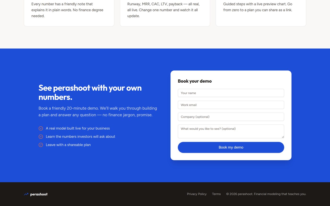 perashoot — Teaches you as you go