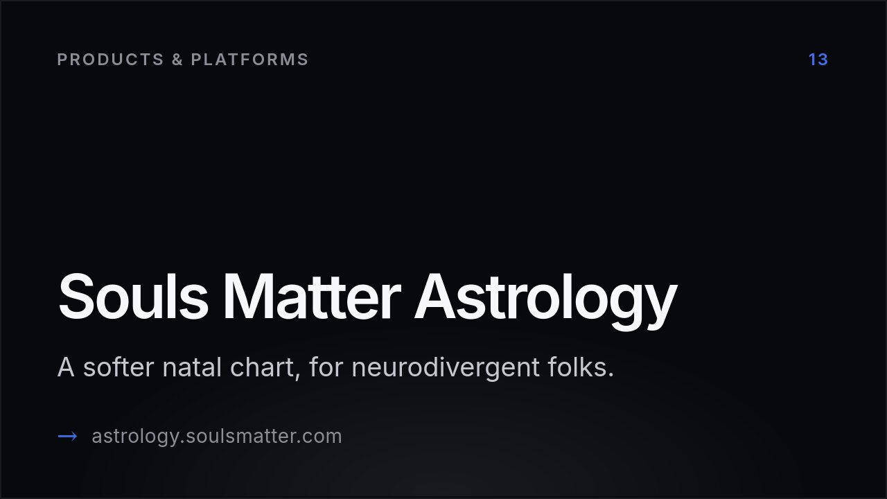 Souls Matter Astrology homepage