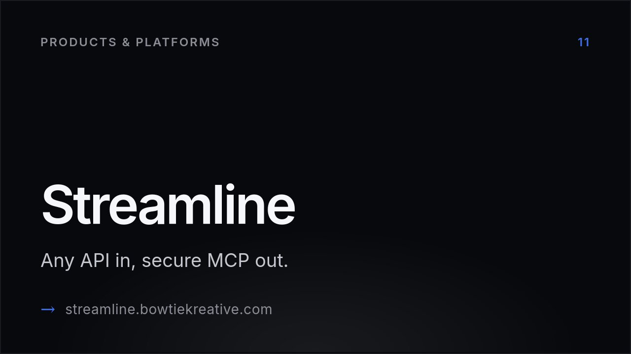 Streamline homepage