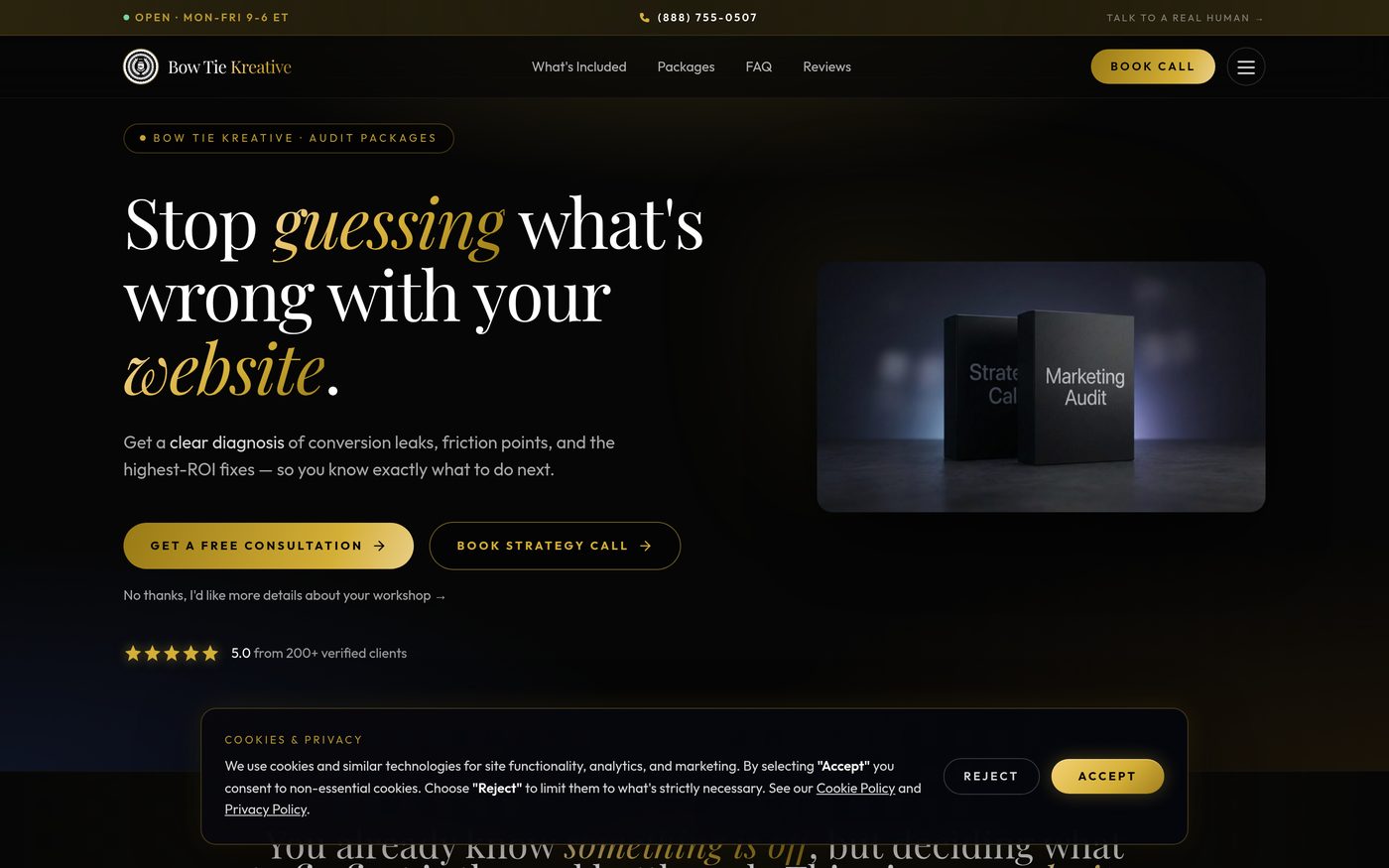 Bow Tie Kreative — Stop guessing what is wrong