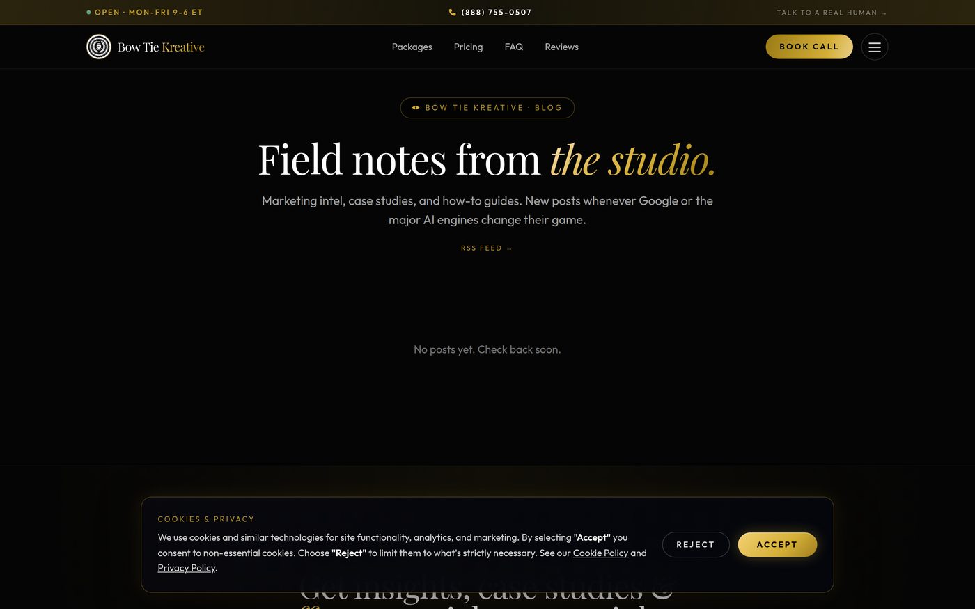 Bow Tie Kreative — Field notes from the studio