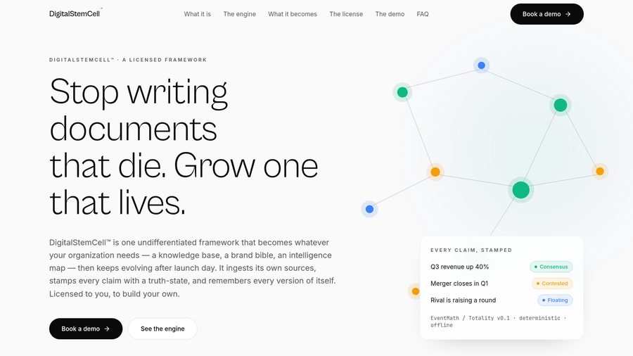 DigitalStemCell™ homepage