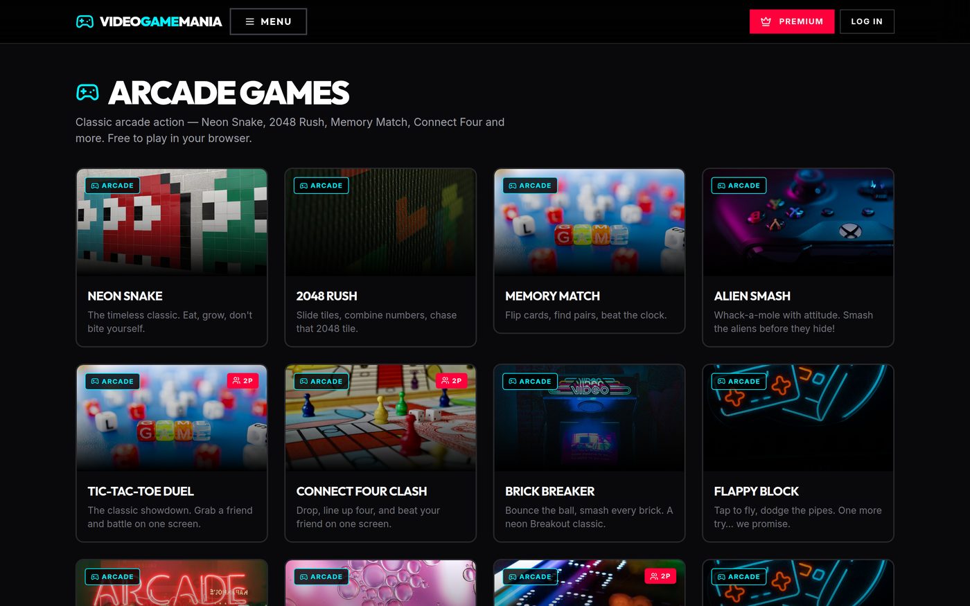 Video Game Mania — The arcade