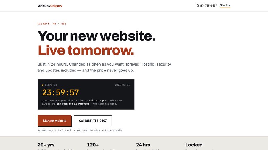 WebDev Calgary homepage