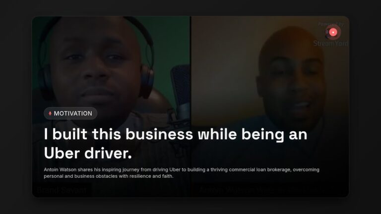 How I Built a Successful Business While Driving Uber – Antoin Watson's Inspiring Journey