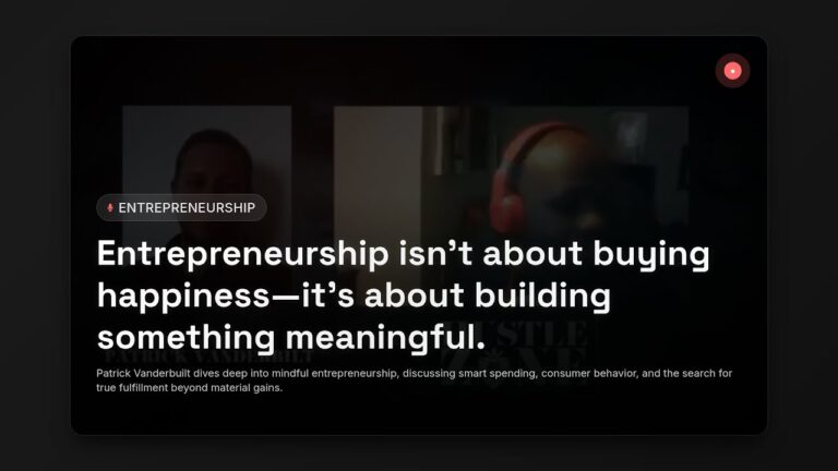 Unlock the Secrets of Entrepreneurial Success: Spend Smarter, Build Deeper Happiness