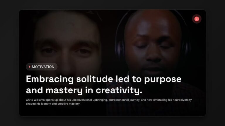 How Embracing Neurodiversity Sparked Creativity & Entrepreneurship | Chris Williams Story