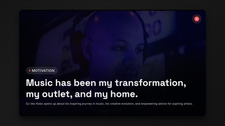 DJ Vex Kobo's Music Journey: Passion, Growth & Upcoming Album Behind the Scenes