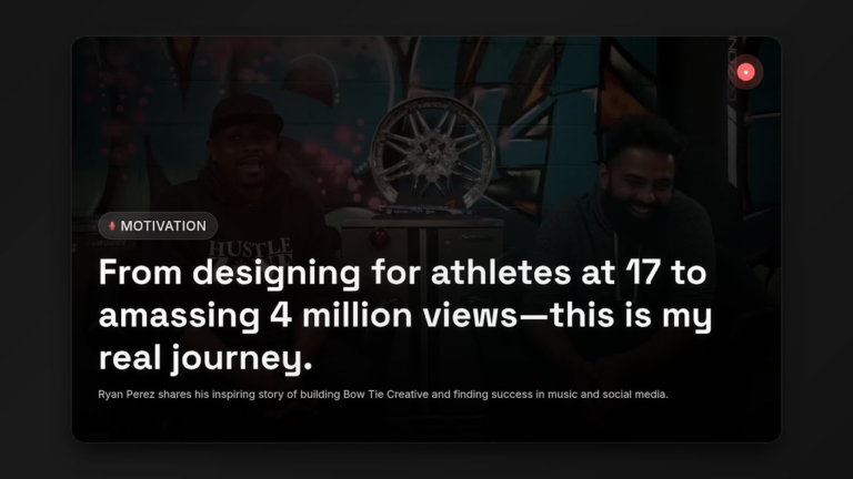 How Ryan Perez Built Bow Tie Creative & Hit 4 Million Views: His Proven Success Story